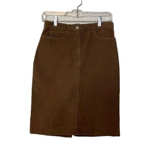 Max Mara Weekend Line Brown Corduroy Skirt